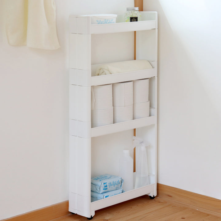 キッチンワゴンスマートワゴンFitW125幅12.5cm奥行45cm4段