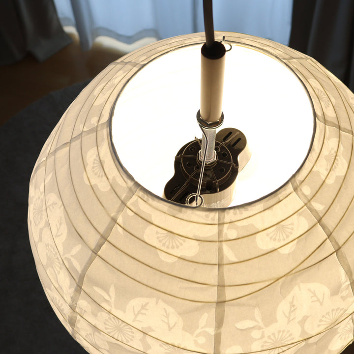 ペンダントライト2灯透かし梅美濃和紙日本製