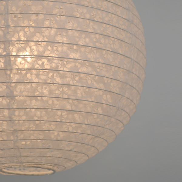 ペンダントライト1灯二重提灯小梅白in小梅白日本製和風天井照明