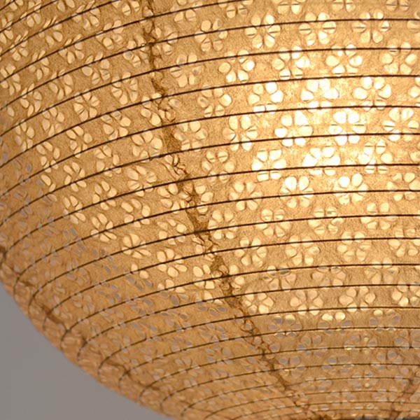 ペンダントライト1灯二重提灯日本製和風天井照明