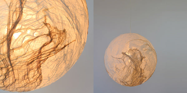 ペンダントライト和紙楮固め45cm