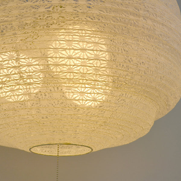 ペンダントライト和紙ペンダントランプ麻葉白3灯