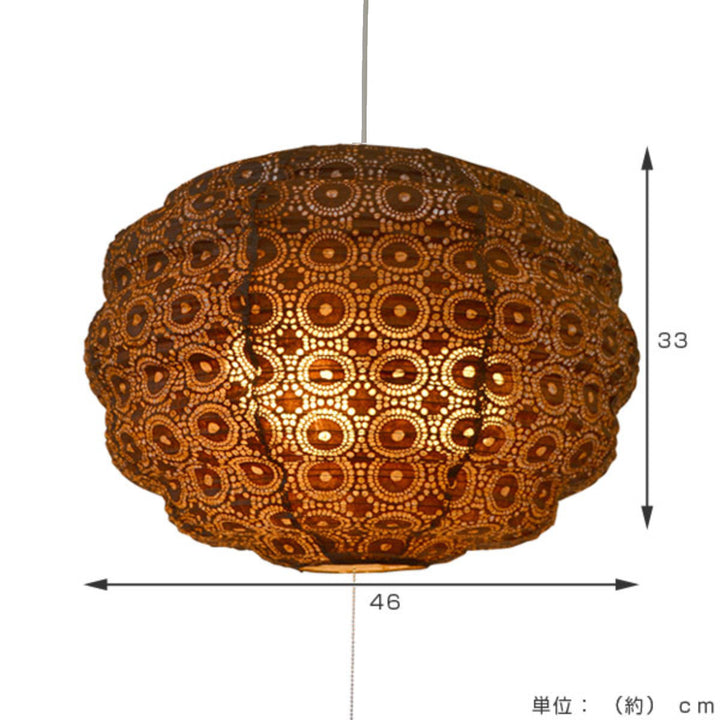 ペンダントライト和紙ペンダントランプsoraBR3灯