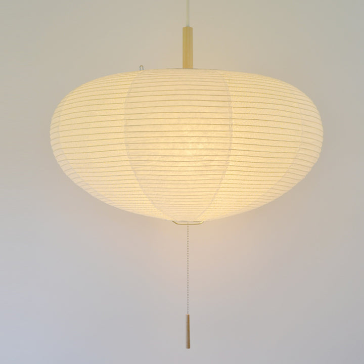 ペンダントライト2灯koma揉み紙×麻葉白黒雲龍×麻葉煉瓦日本製和風天井照明