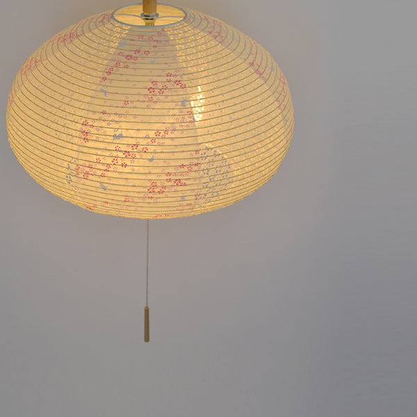 ペンダントライト2灯花うさぎピンク×小梅白日本製和風天井照明