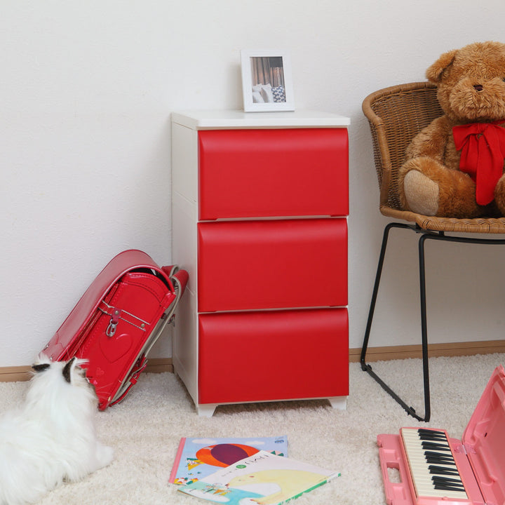 チェスト3段幅34cmノーデュススリムプラスチック