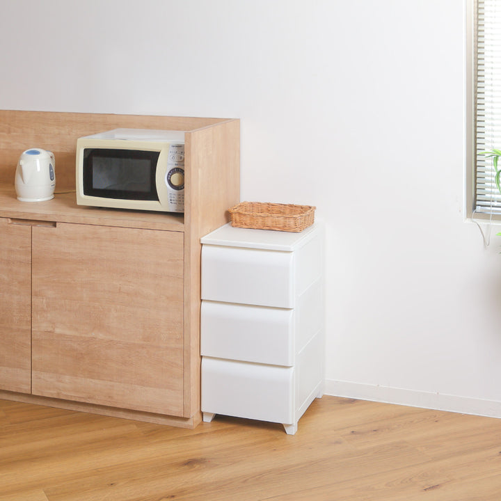 チェスト3段幅34cmノーデュススリムプラスチック