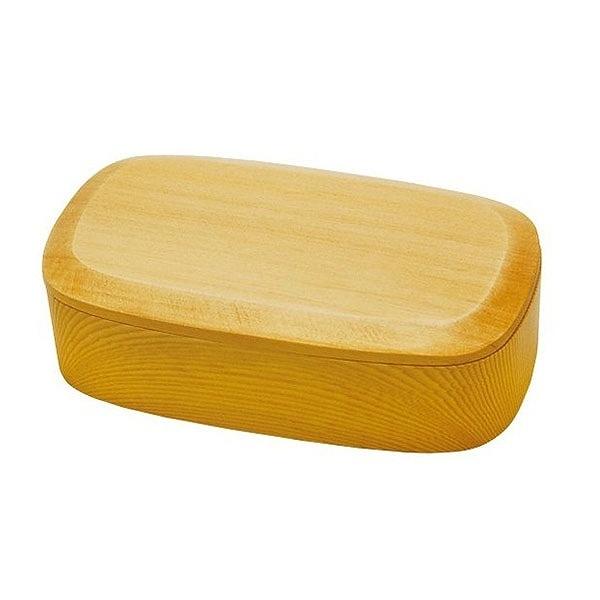 お弁当箱くりぬき弁当箱スクエア500ml一段木製