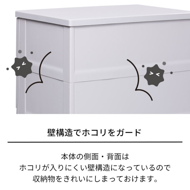 チェストフィッツプラスプレミアム4段幅65×奥行41×高さ85cmFP6504