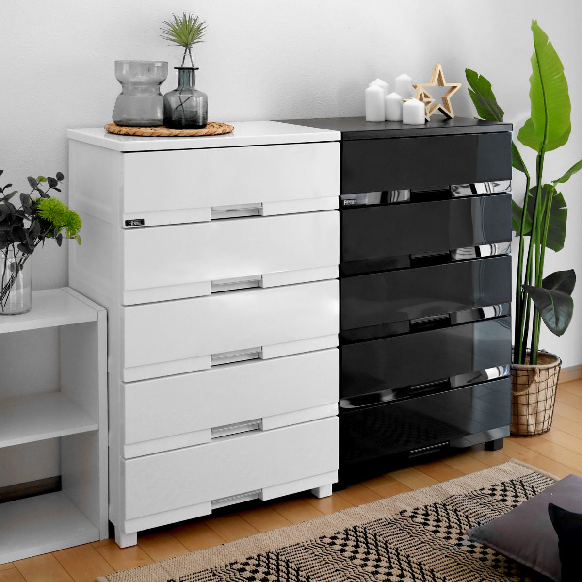 8888さん専用]フィッツプラスプレミアム ホワイト 5段 天馬 フィッツ