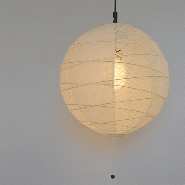 ペンダントライト1灯37cm提灯ツインホワイト和紙照明日本製彩光デザイン
