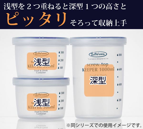 保存容器 ラストロ スクリュートップキーパー 1200ml 浅型 – ハウジー
