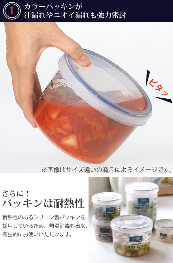 保存容器 ラストロ スクリュートップキーパー 1000ml 深型 – ハウジー