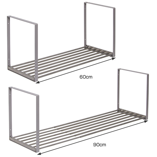 吊戸棚下収納吊り戸下収納伸縮式ねじ止めタイプ幅60～90cm1段ステンレス組立式