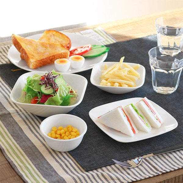 ボウル 17cm コレール CORELLE スクエア 白 食器 皿 角皿 ウインター