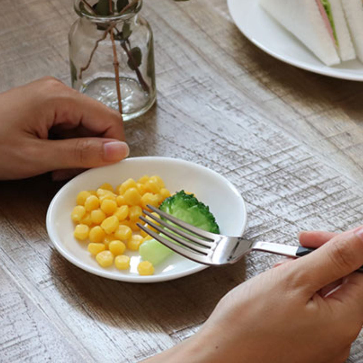 プレート 12cm コレール CORELLE 白 食器 皿 ウインターフロスト