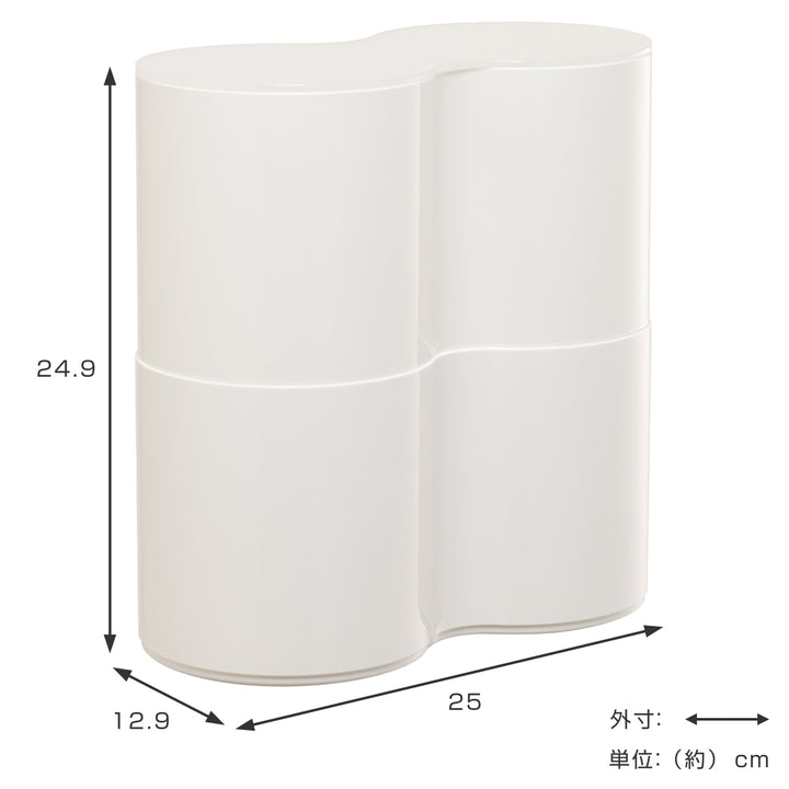 トイレットペーパー収納トイレットペーパーＢＯＸＰｉｓｅ２段ピンク