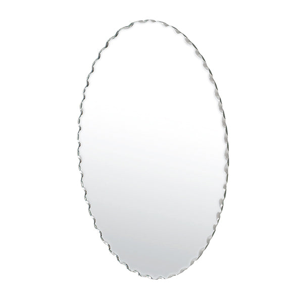 壁掛け鏡ウォールミラーノンフレームオーバル