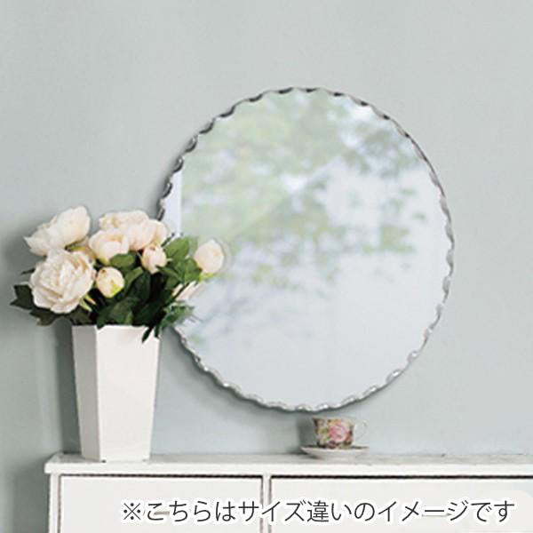 壁掛け鏡ウォールミラーノンフレームオーバル