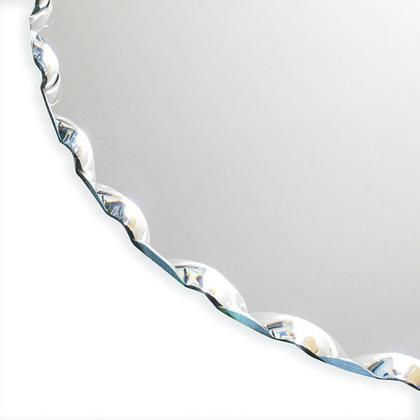 壁掛け鏡ウォールミラーノンフレームオーバル