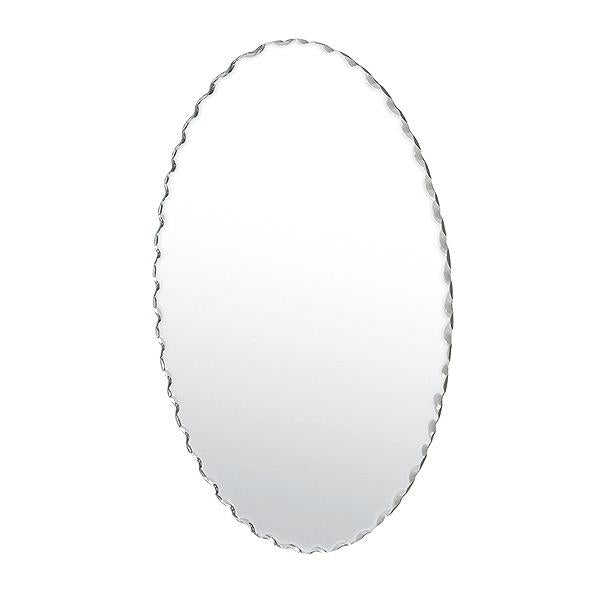 壁掛け鏡ウォールミラーノンフレームオーバル