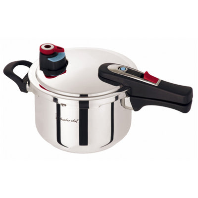圧力鍋 4L IH対応 20cm 圧力切替 エリユム 片手圧力鍋 ワンダーシェフ wonderchef