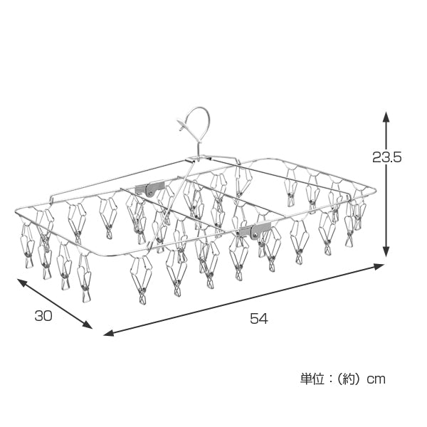 洗濯ハンガーステンレスハンガーオールステン角ハンガー32