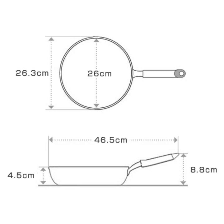 VitaCraftフライパン26cmIH対応鉄製スーパー鉄No．2002