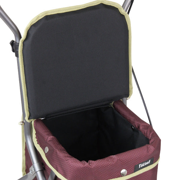 シルバーカーミドルタイプドレースコンパクト座れる幸和製作所