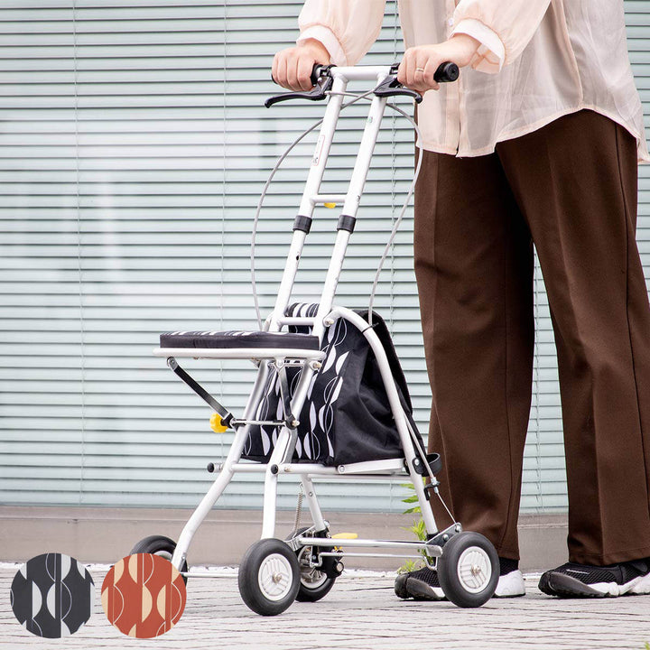 シルバーカーコンパクトタイププチカ2座れる幸和製作所