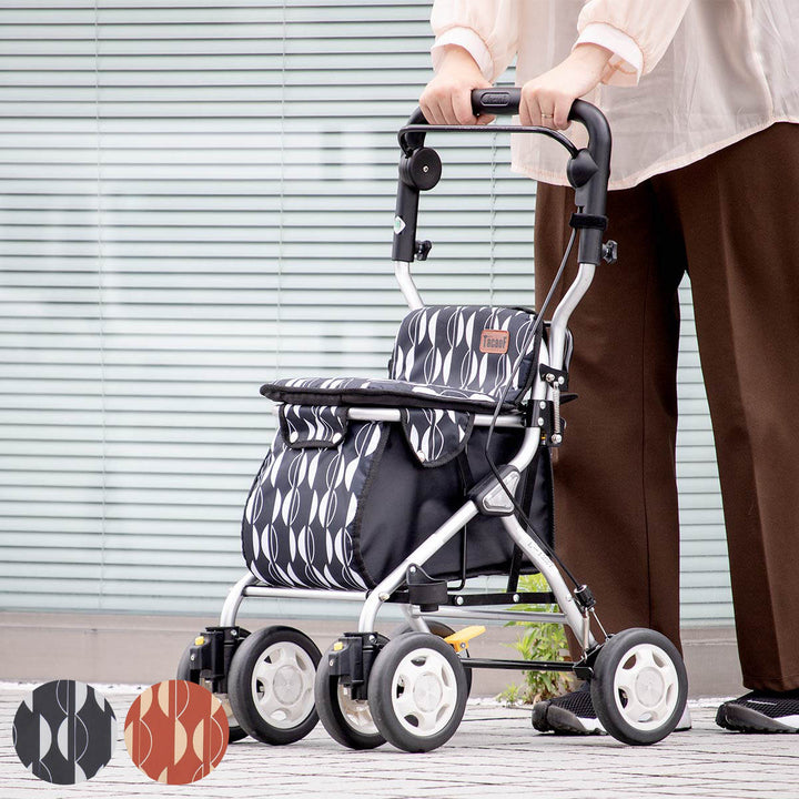 シルバーカーミドルタイプルーティ2コンパクト座れる幸和製作所