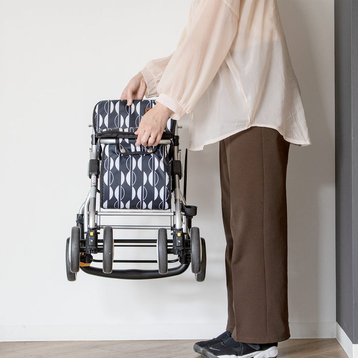 シルバーカーミドルタイプルーティ2コンパクト座れる幸和製作所