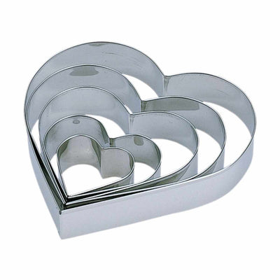 クッキー型 ハート ステンレス製 抜き型 5個セット