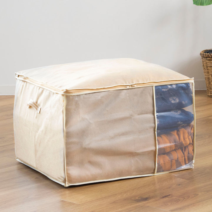 座布団袋幅60×奥行56×高さ40cmクッション・座ぶとん袋収納袋持ち手付き