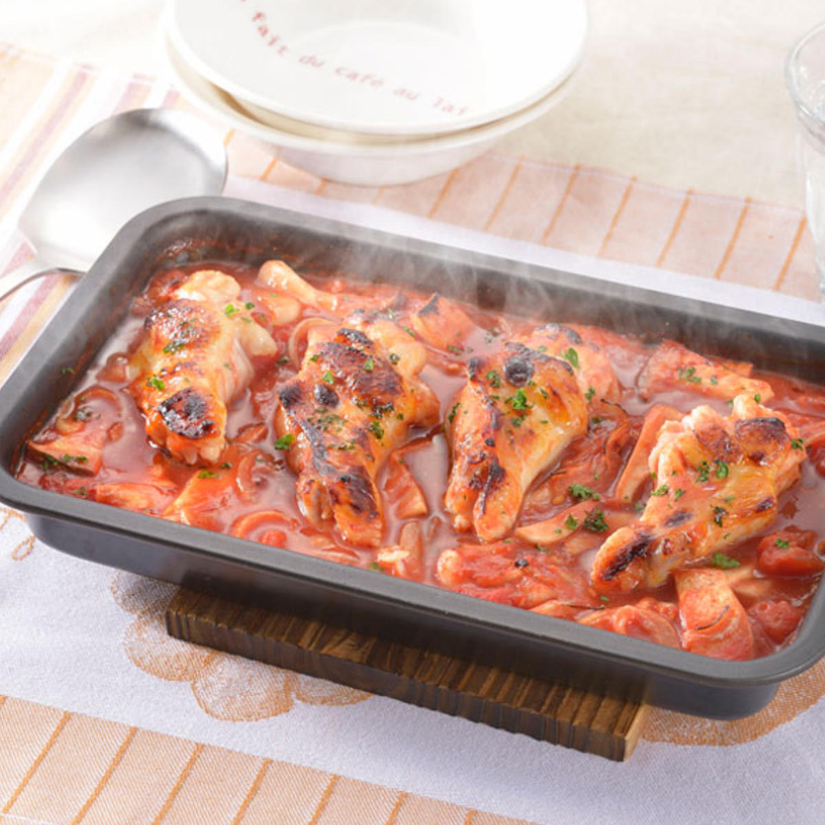 オーブントレー 角型 深型 調理トレー レシピ付き オーブンOK グリルOK