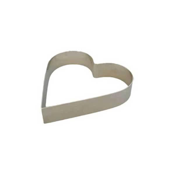 セルクル型日本製浅型ハート型15cmステンレス製