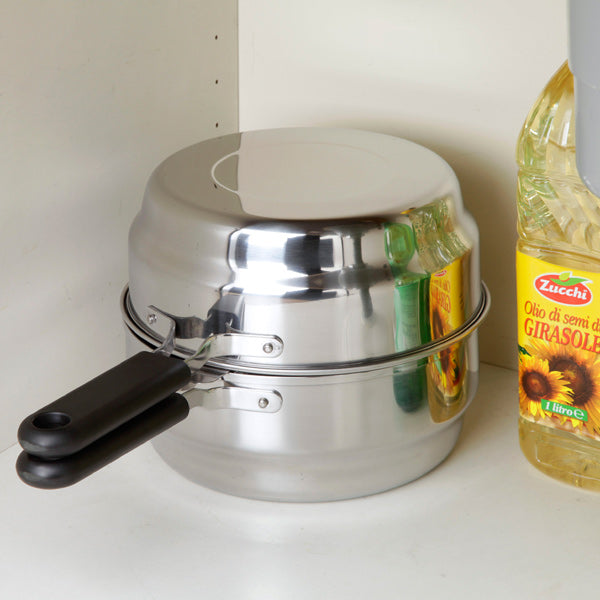 天ぷら鍋IH対応オイルポット兼用揚げ鍋らく揚げダブルポット日本製