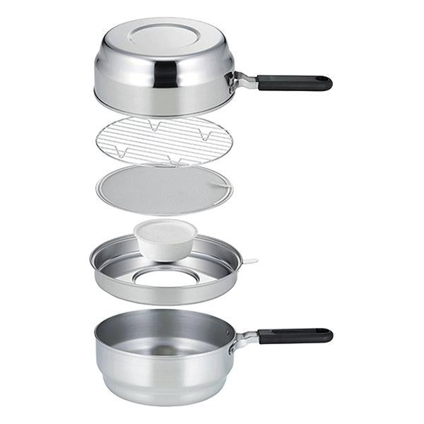 天ぷら鍋IH対応オイルポット兼用揚げ鍋らく揚げダブルポット日本製