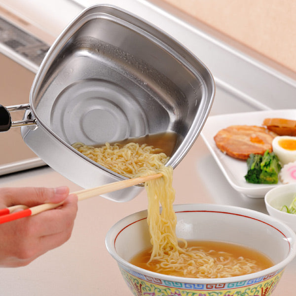 角型片手鍋 15cm IH対応 深型 四角いラーメン鍋 日本製 – ハウジー