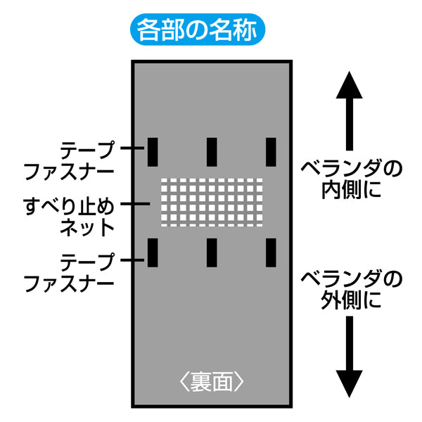 ふとん干しふとん干しシートS汚れ防止ベランダシートズレ防止シート