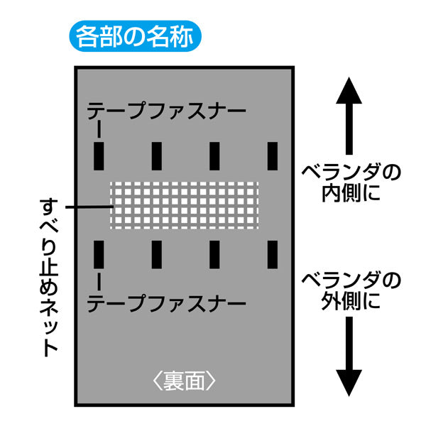 ふとん干しふとん干しシートM汚れ防止ベランダシートズレ防止シート