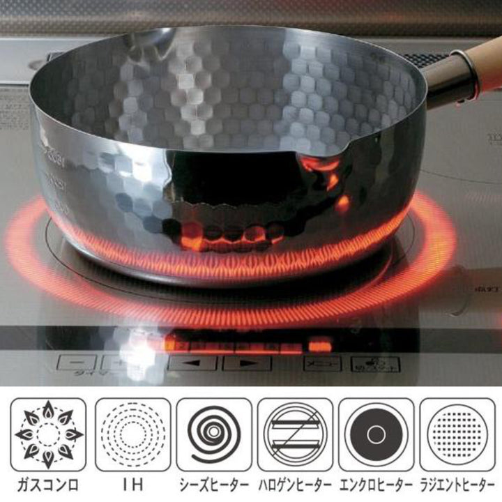 雪平鍋16cmIH対応ステンレス製日本製