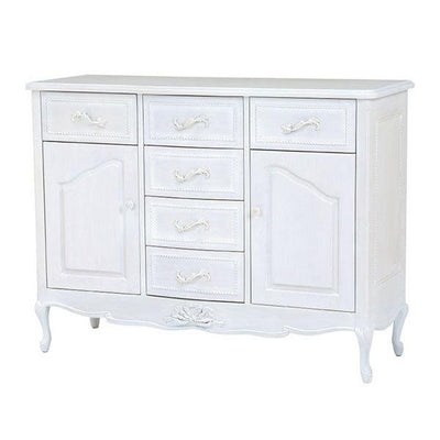 キャビネット 幅120cm 姫系 猫脚 完成品 HAMPTON