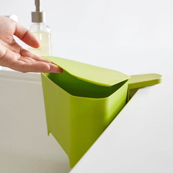 山崎実業アクア浮かせるフタ付き三角コーナー