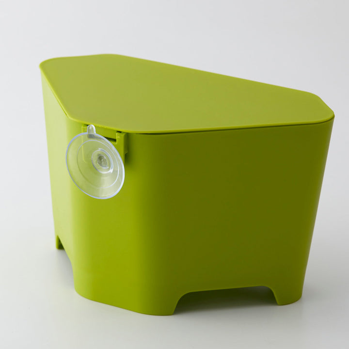 山崎実業アクア浮かせるフタ付き三角コーナー