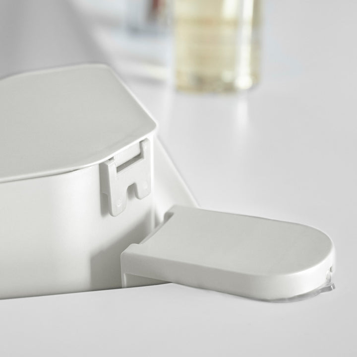 山崎実業アクア浮かせるフタ付き三角コーナー