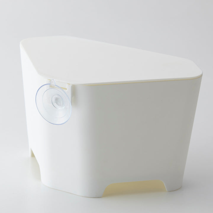 山崎実業アクア浮かせるフタ付き三角コーナー