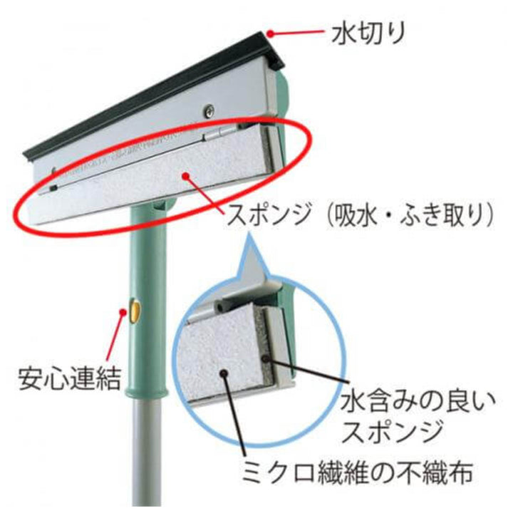 スペアのみガラスワイプワイパ伸縮スペアスポンジSP65A2個入り