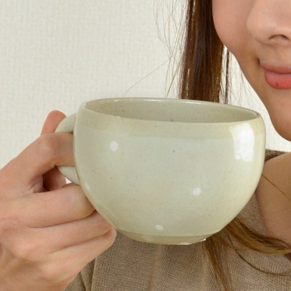 マグカップネージュまるいマグ287ml陶器製美濃焼カフェラテ