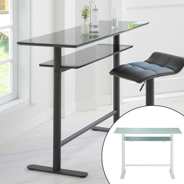 テーブルカウンターテーブルガラス天板ロイス